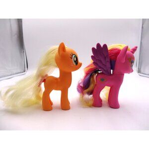 My Little Pony princess Cadance Brushable‎ Figure Crystal Princess an Apple Jack